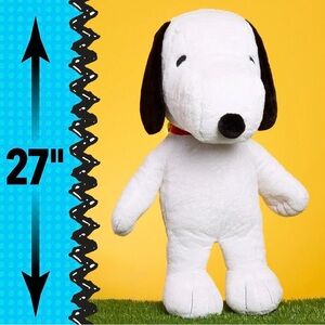NWT Plush Snoopy Peanuts Stuffed Animal - 27 inches Long - Cute And Cuddly